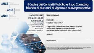 Scopri di più sull'articolo Appuntamento formativo: “Il Codice dei Contratti Pubblici e il suo Correttivo: bilancio di due anni di vigenza e nuove prospettive”