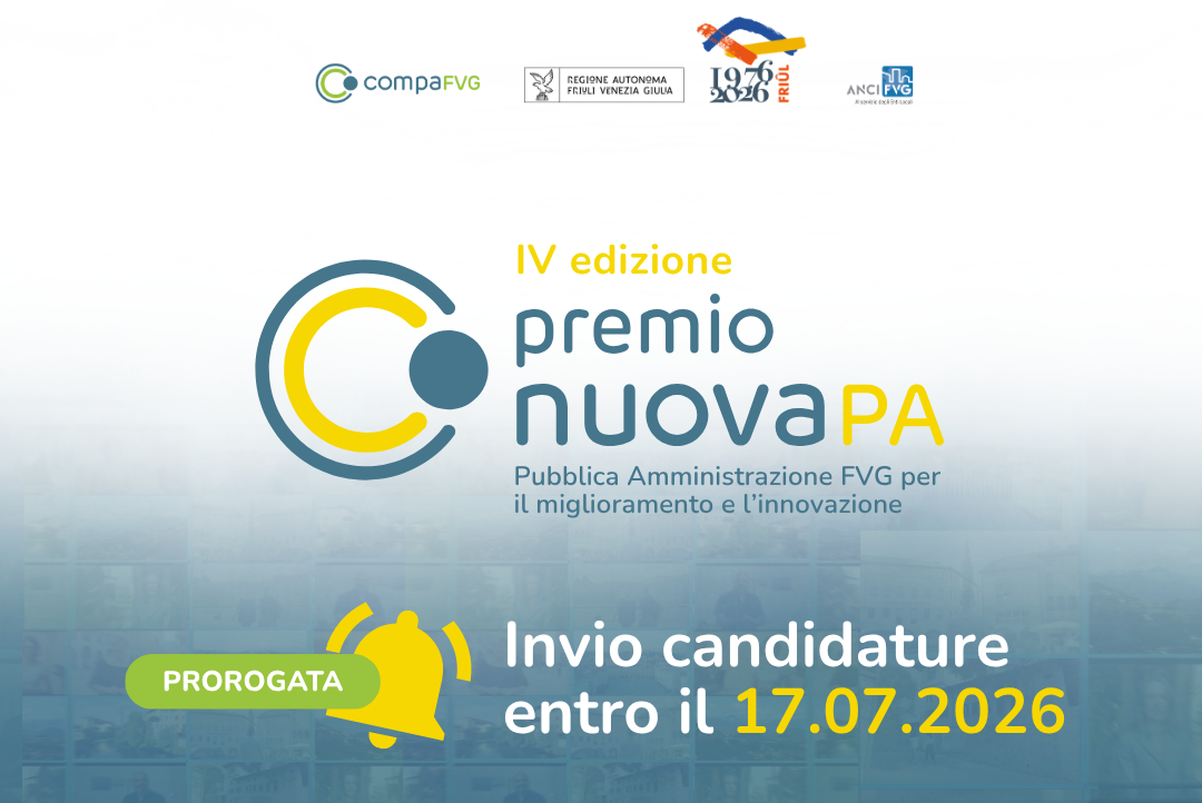 Al momento stai visualizzando Quarta edizione del Premio NuovaPA FVG